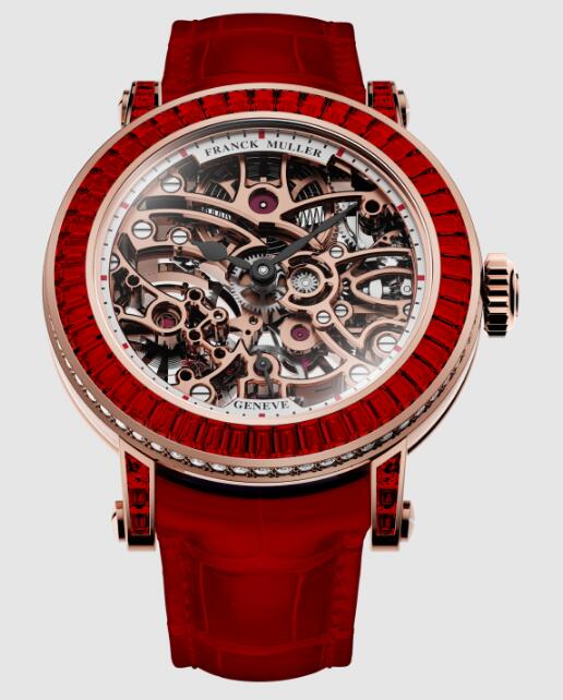 Best Franck Muller Round Lady Skeleton Baguette 7031 B S6 SQT BAG RU Replica Watch